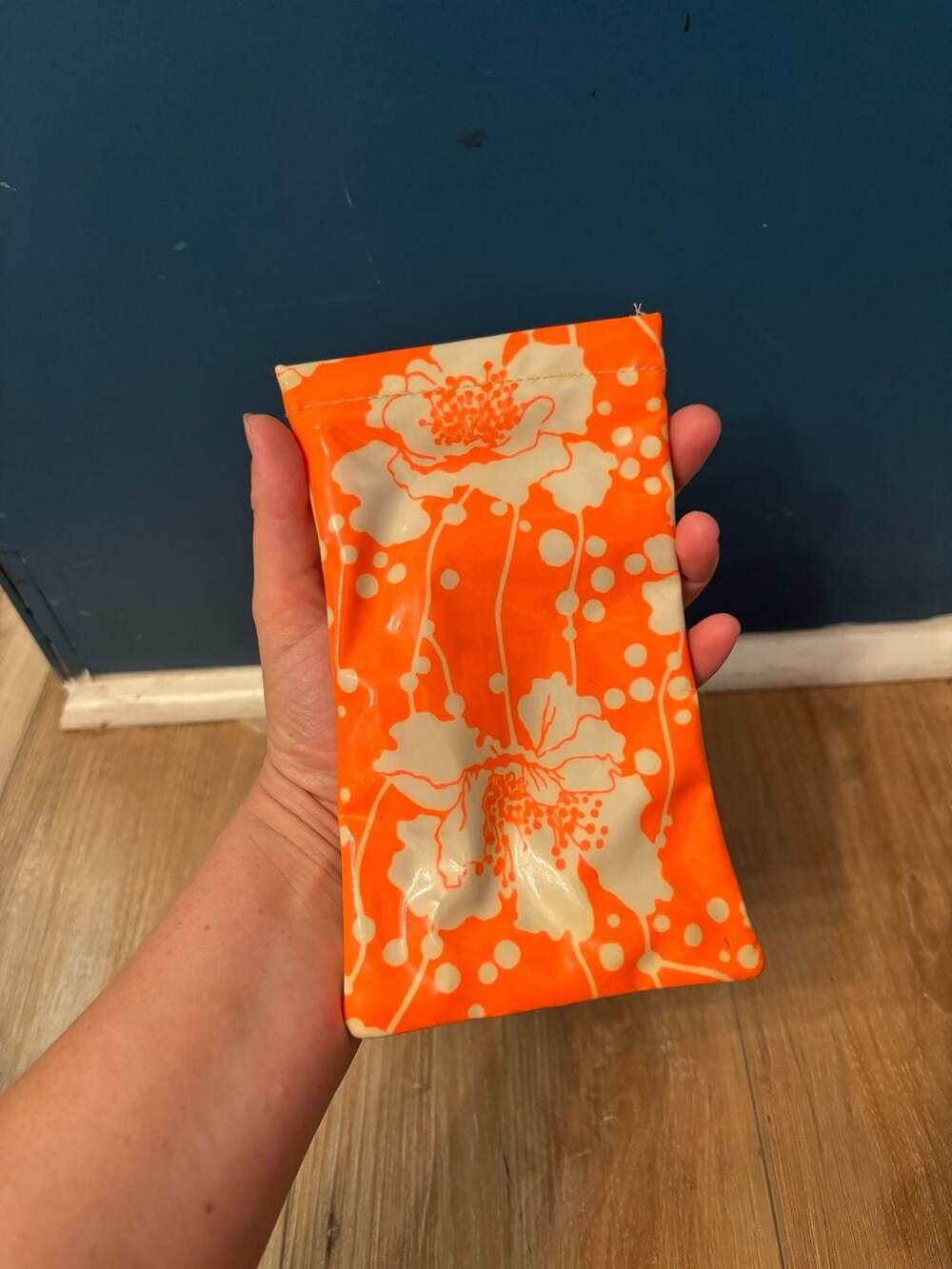 Kate Spade Glasses Case Orange Floral